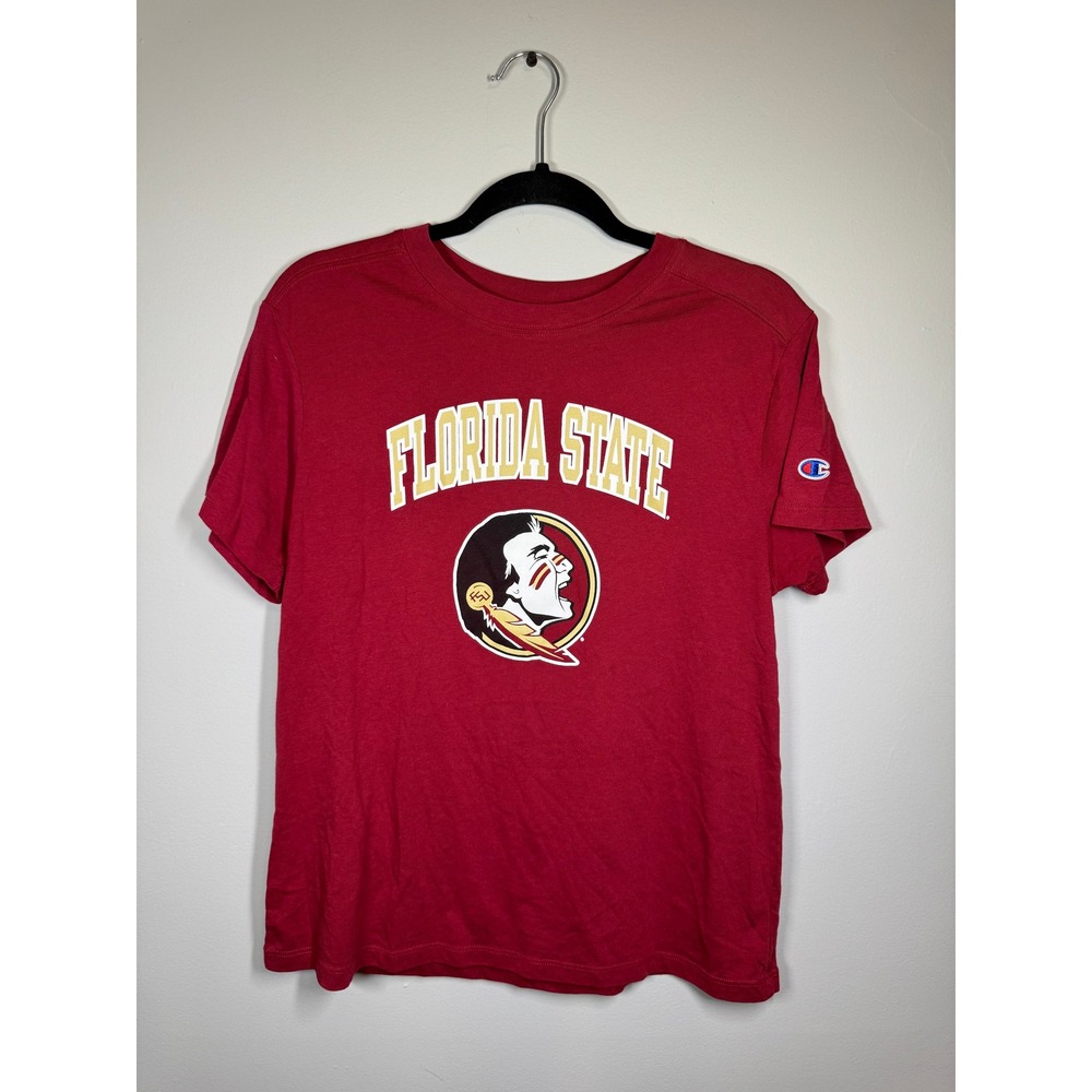 Champion Florida State Seminoles T-Shirt Mens Large Red FSU Graphic Tee